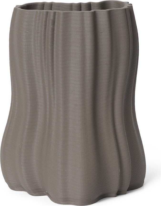 Moire Vaza, 20 cm, antracitna