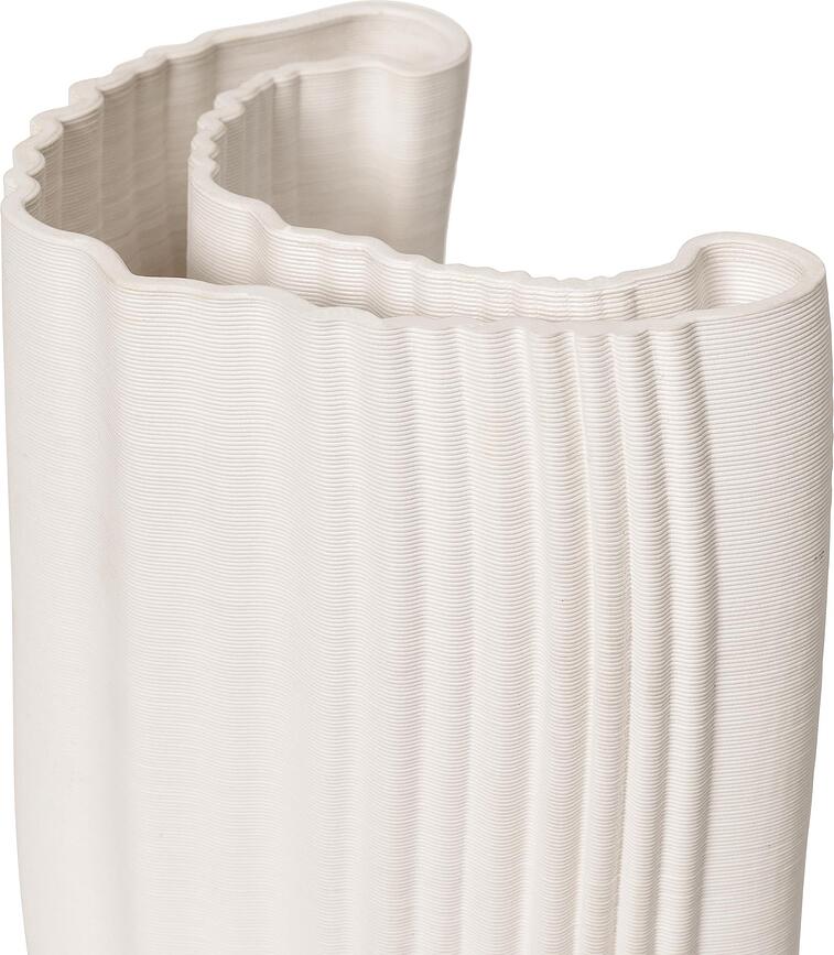 Moire Vaza 30 cm kremasta