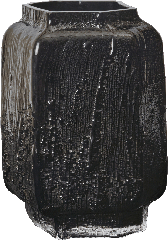 Mokuri Vase 25 cm, schwarz