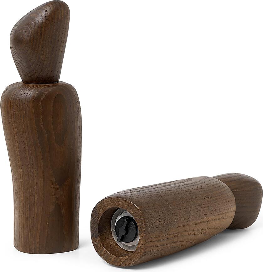 Molinillo para sal o pimienta Pebble, marrón oscuro