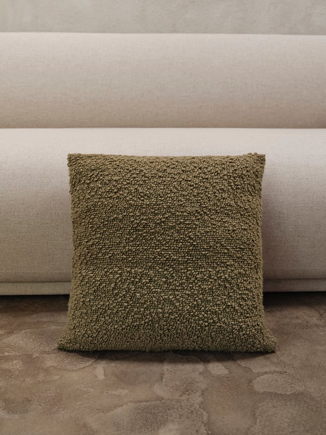 Moor Housse de Coussin décorative 50 x 50 cm, olive