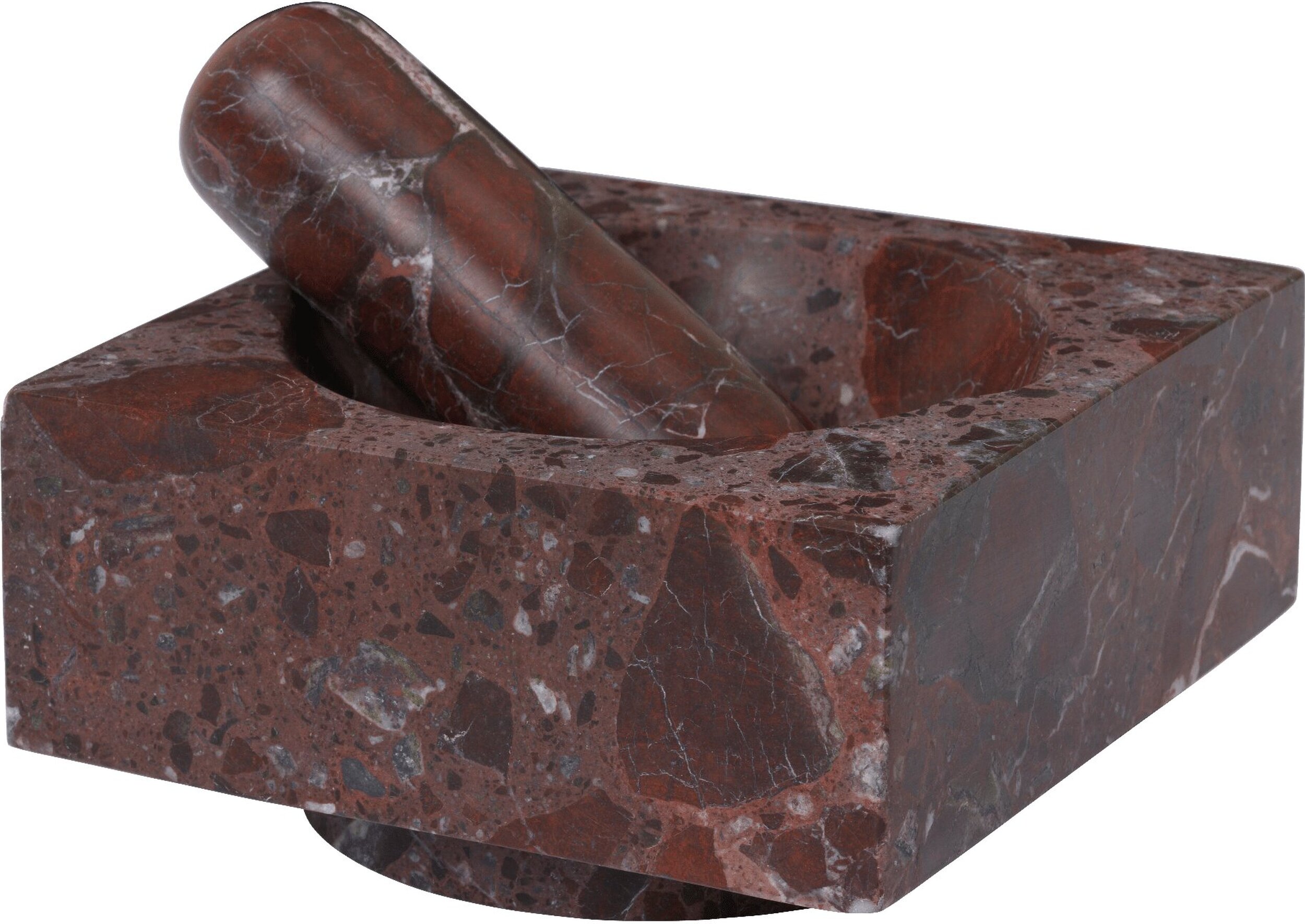 Mörser mit Stößel Tvara, bordeaux