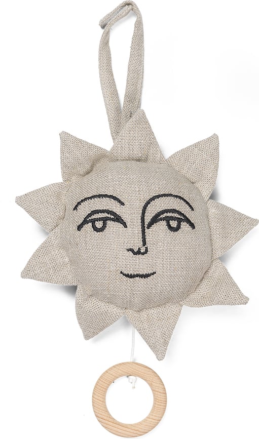 Móvil musical Sun, beige