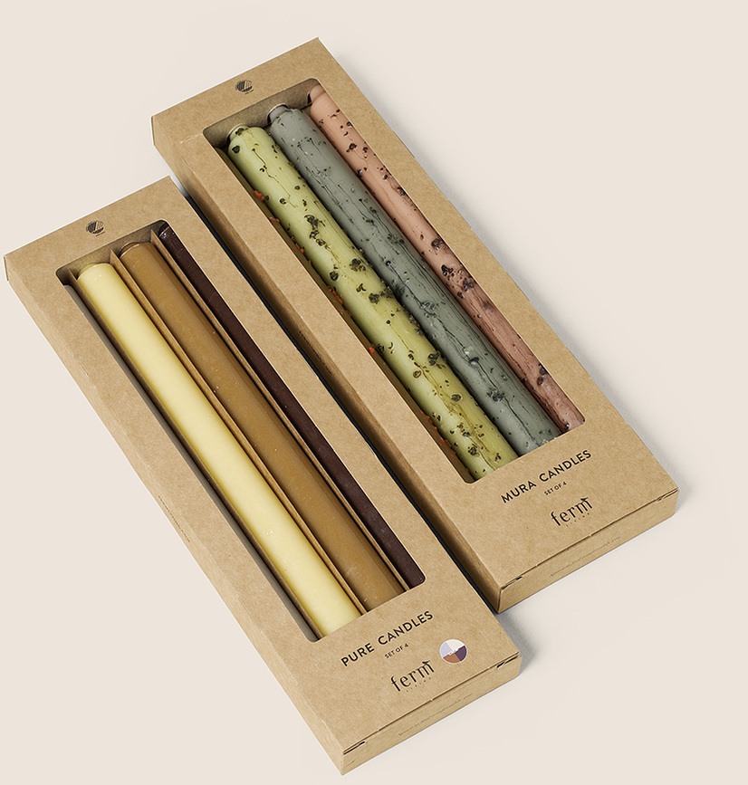 Mura Bougies, Lot de 4