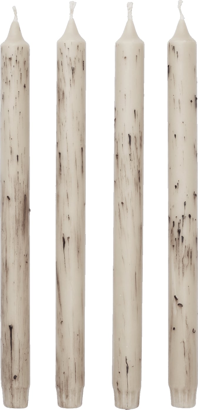 Mura Kerzen beige, 4 St.