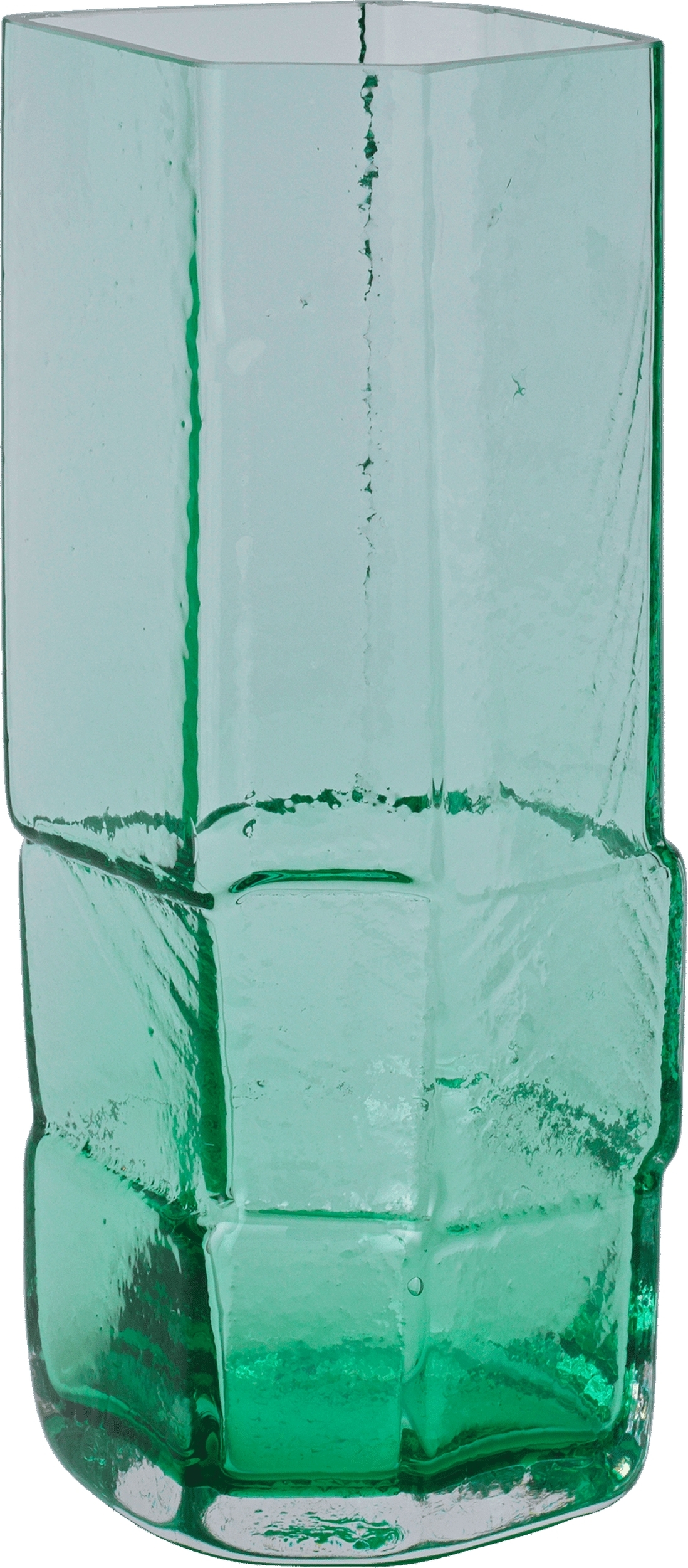 Muro Vase 30 cm grün recycelt