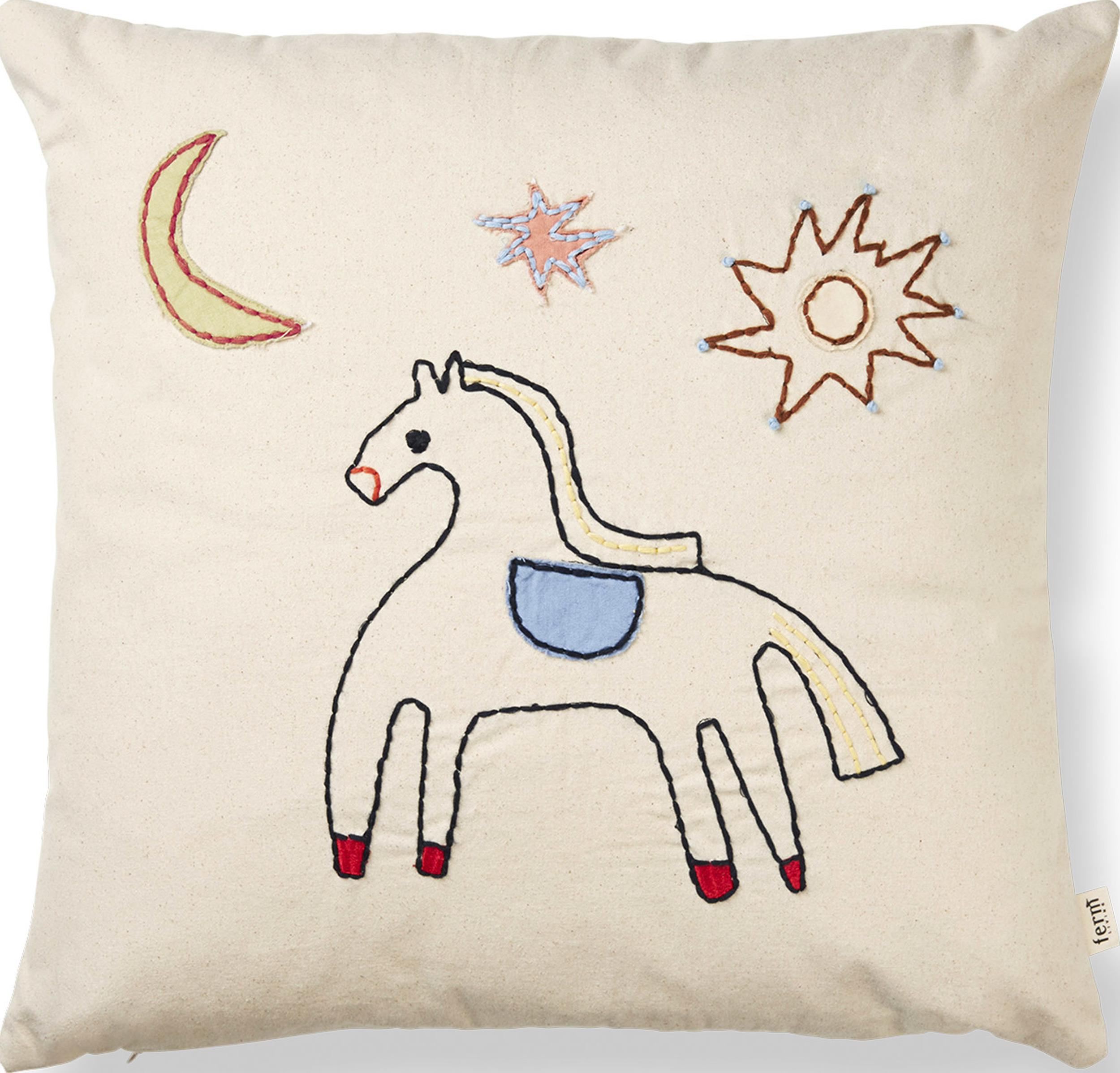 Naive Horse Dekoratives Kissen 40 x 40 cm