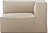 Narożnik prawostronny Catena Rich Linen 120 cm beżowy