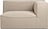 Narożnik prawostronny Catena Rich Linen 138 cm beżowy