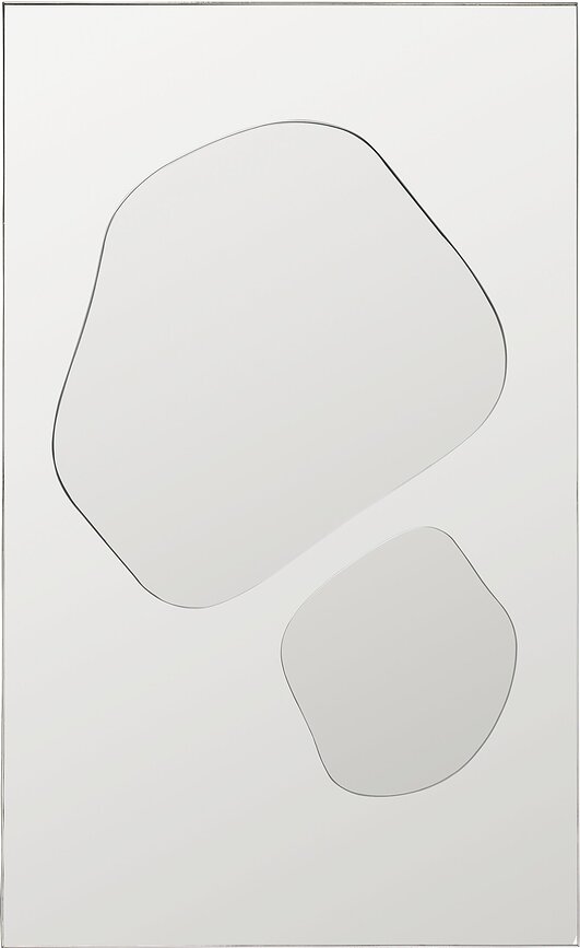 Nástěnné zrcadlo Folia 82 cm, stříbrné