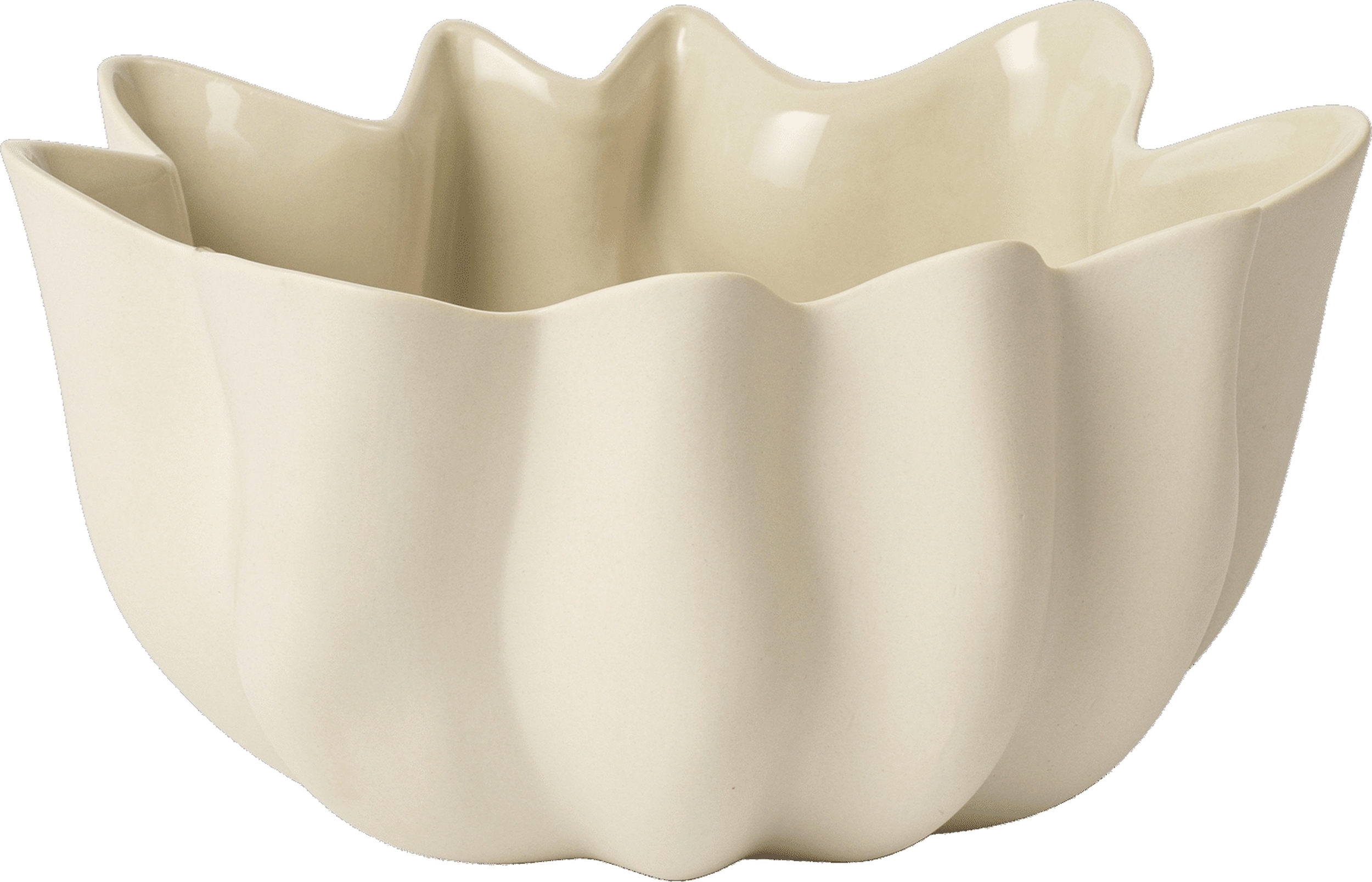 Nium Schale 22 cm gebrochenes Weiß