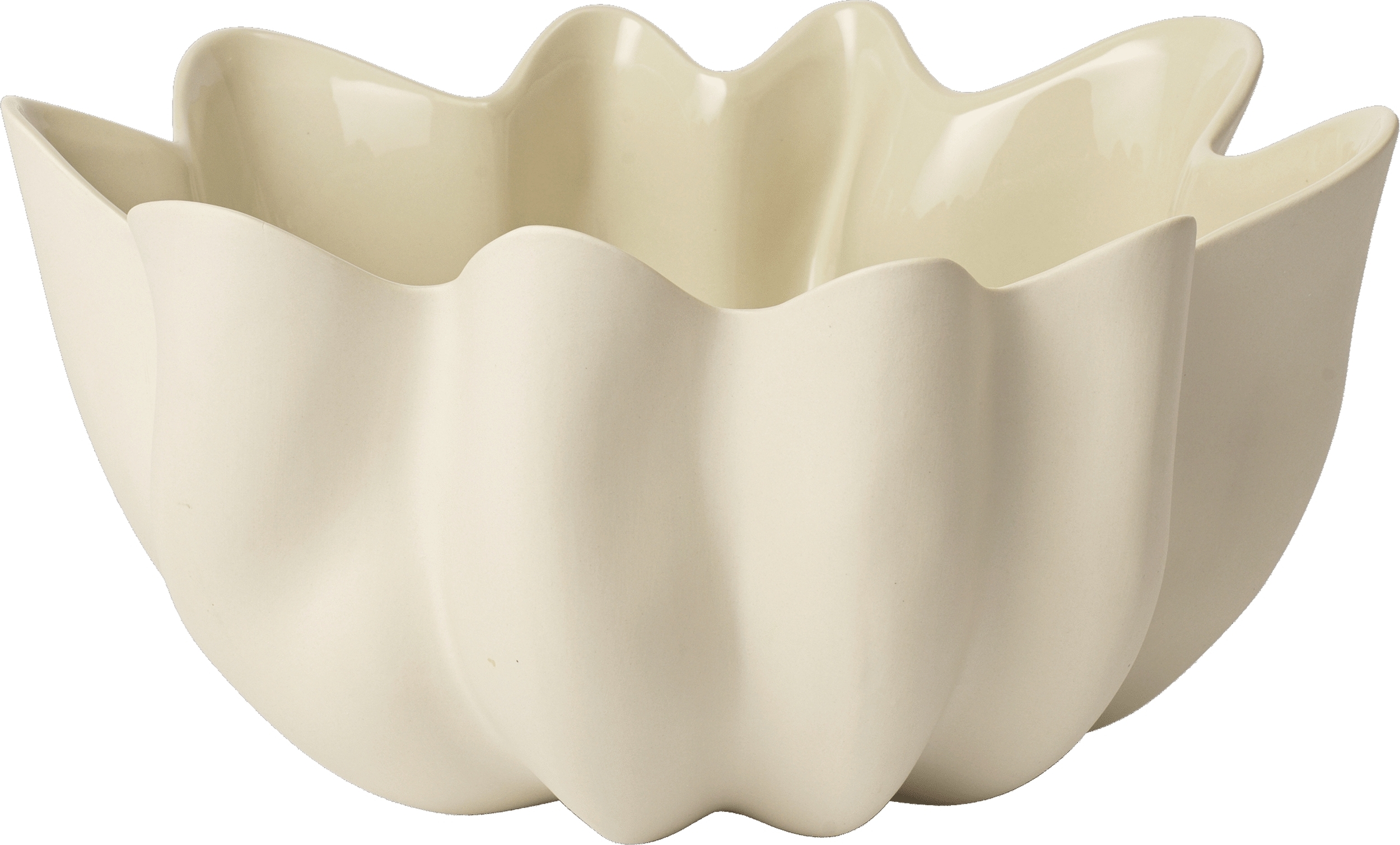 Nium Schale 36 cm gebrochenes Weiß