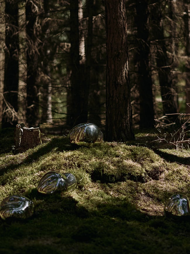 Decoración redonda Bellure, plateada