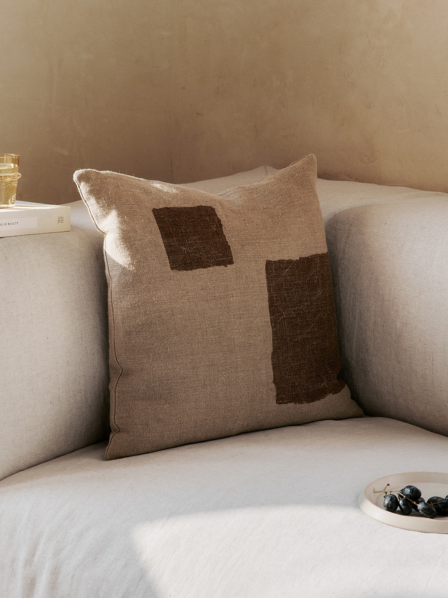 Oleo Coussin Décoratif 50 x 50 cm, beige-marron