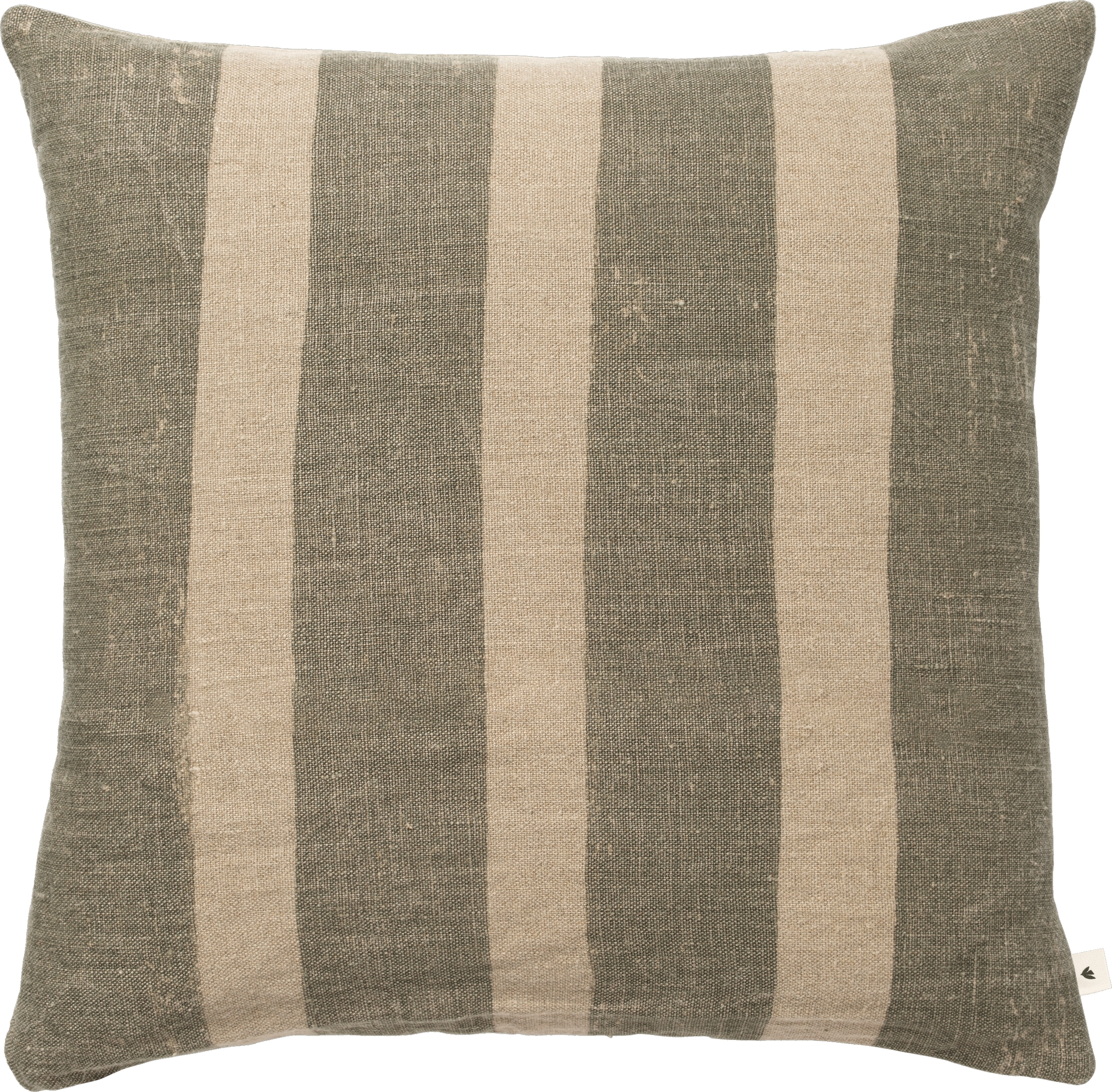 Oleo Dekoratives Kissen 50 x 50 cm gestreift grün-beige