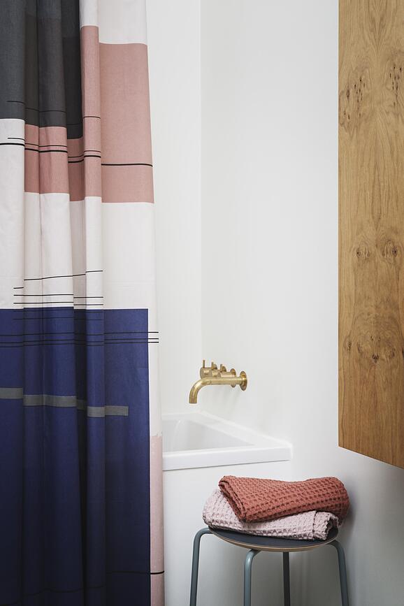 Organic Serviette 50 x 100 cm, brun-rouge