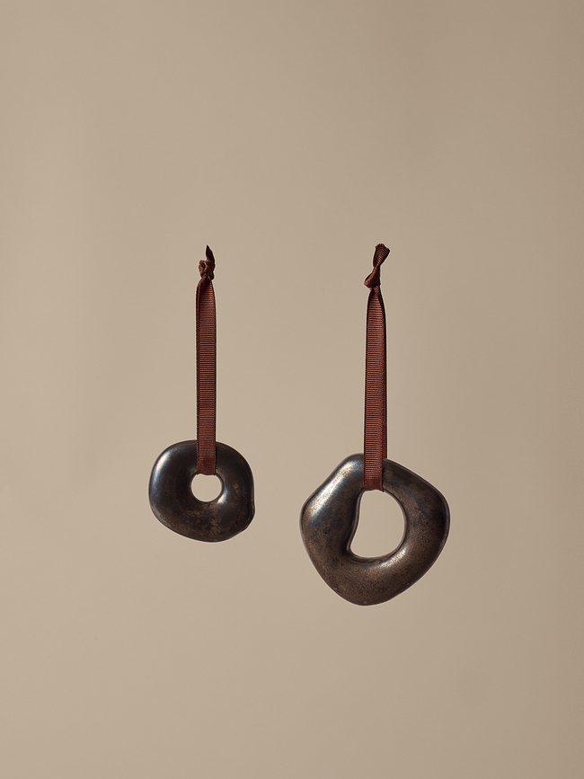 Orrith Božični okraski, srebrni, 2 kosa