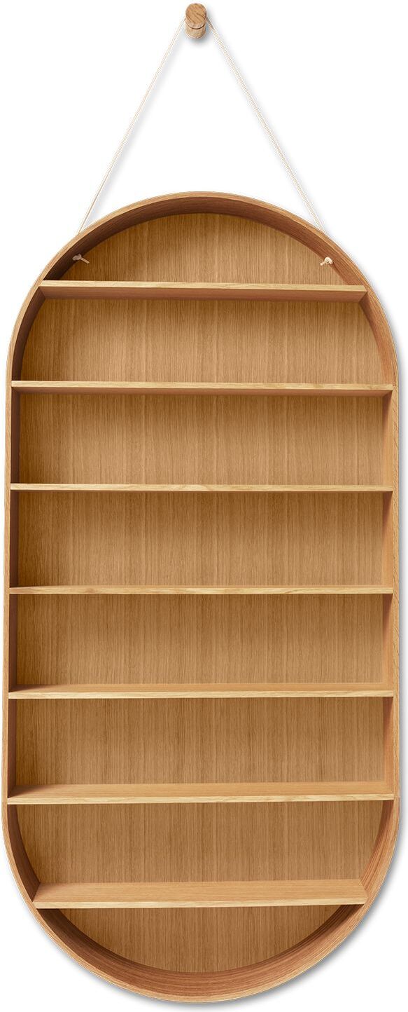 Oval Dorm Regal natürliche Eiche