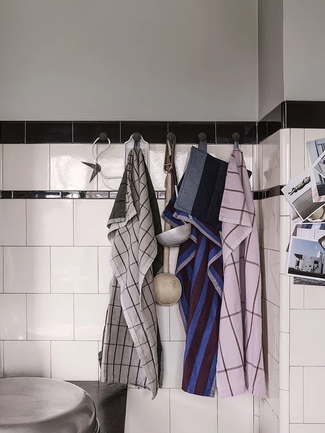 Paño de cocina Hale, a rayas, azul