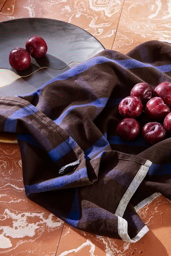 Paño de cocina Hale, a rayas, azul