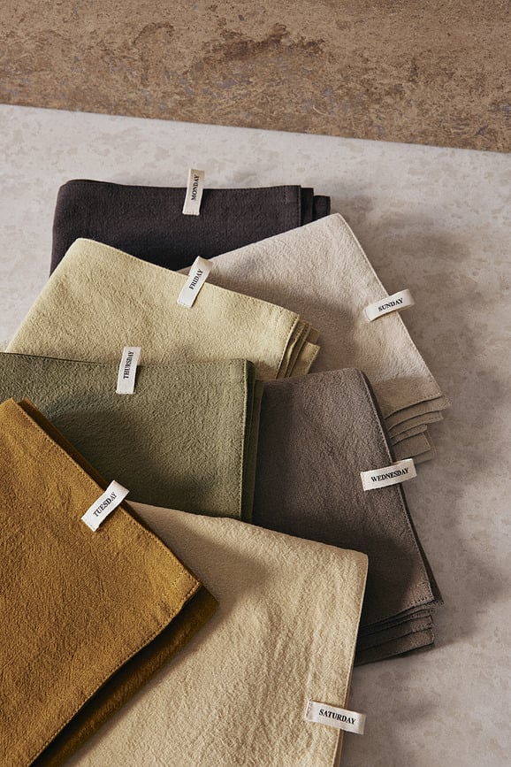 Paños de Cocina Day Calm, 50 x 70 cm, Pack de 7 unidades