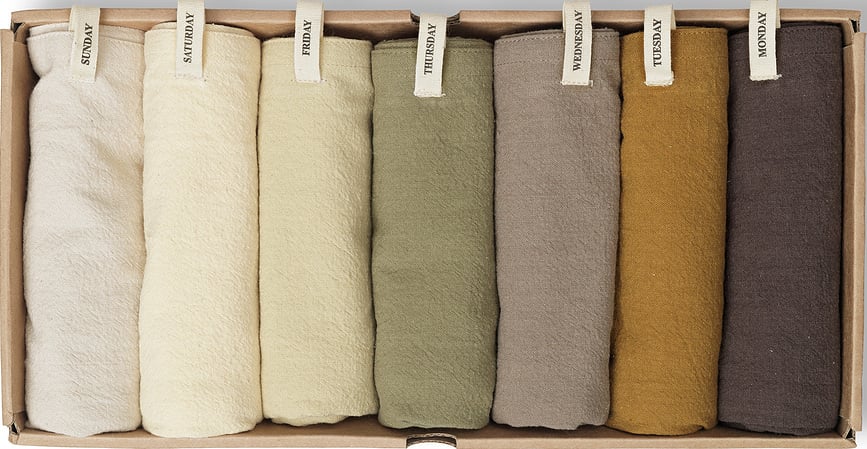 Paños de Cocina Day Calm, 50 x 70 cm, Pack de 7 unidades