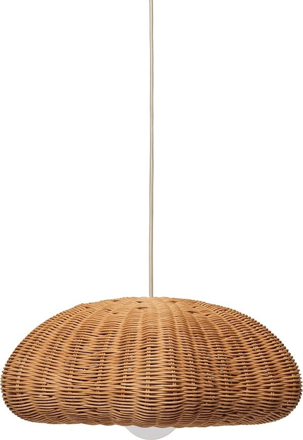Pantalla de lámpara colgante Rivan de ratán