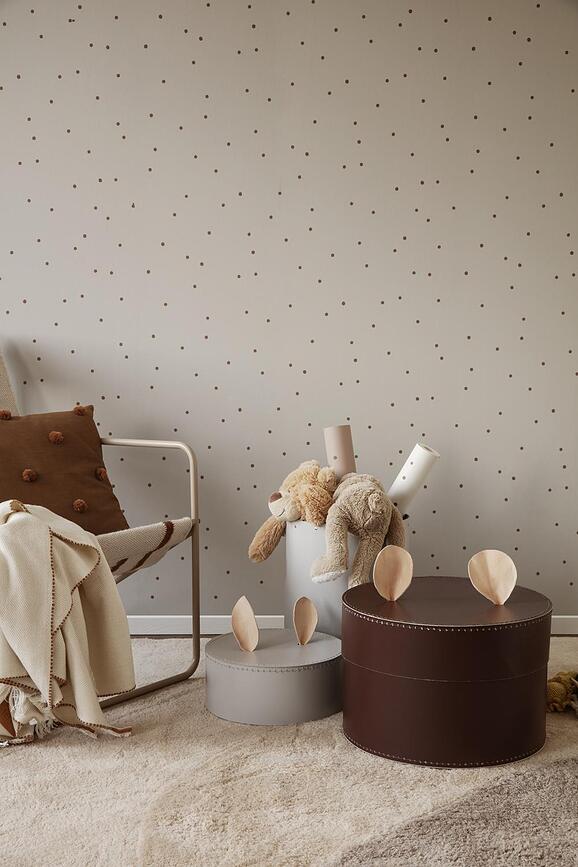 Papel Pintado Dot, crema