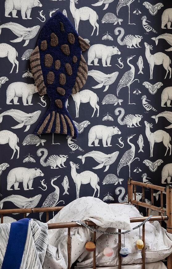 Papel Pintado Katie Scott Animals, crema