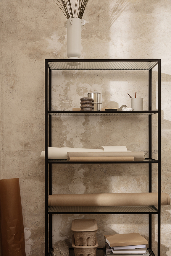 Paper Pulp Škatle za shranjevanje, bež, 2 kosa