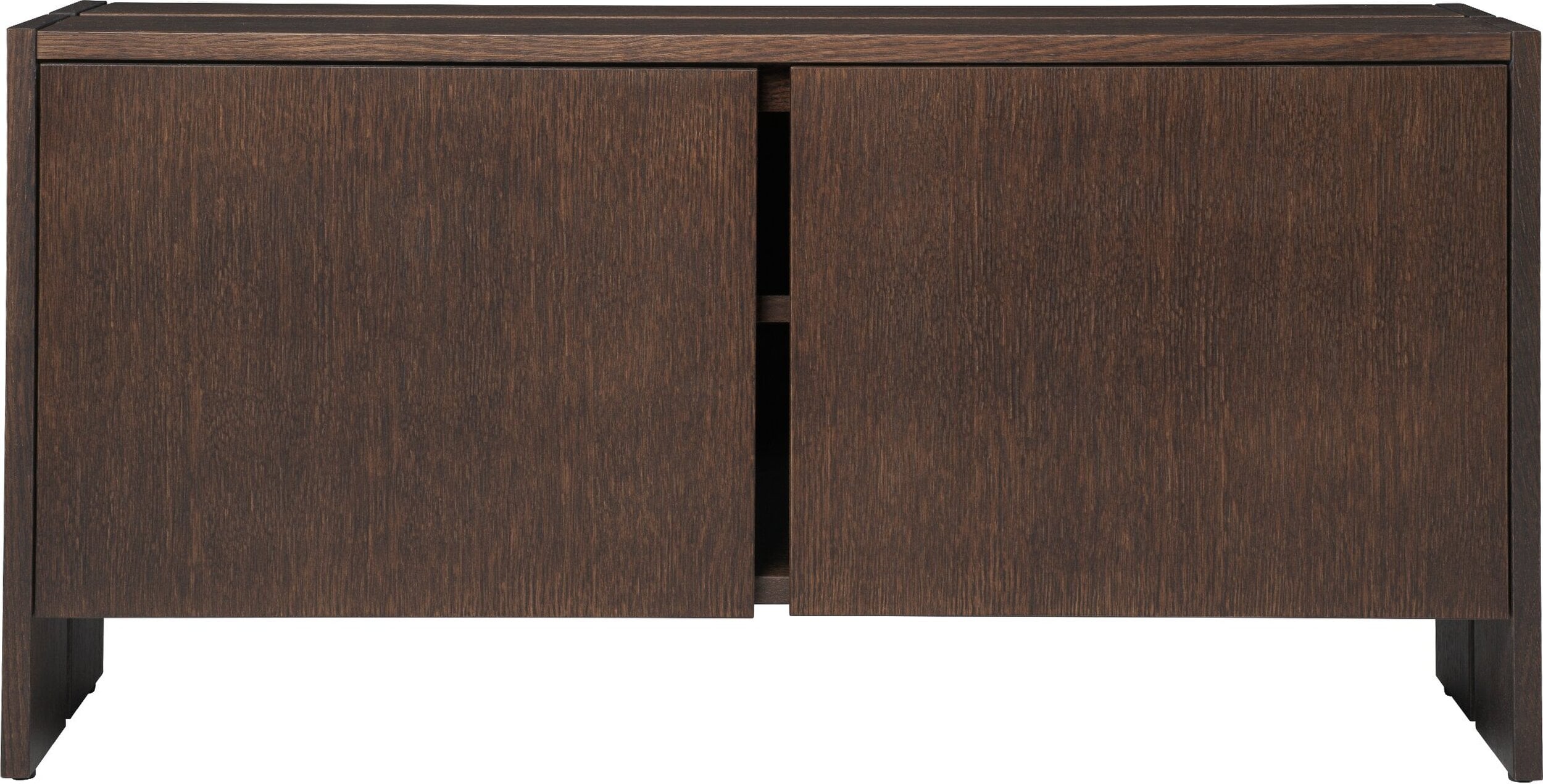 Parcel Low Cabinet, dark oak