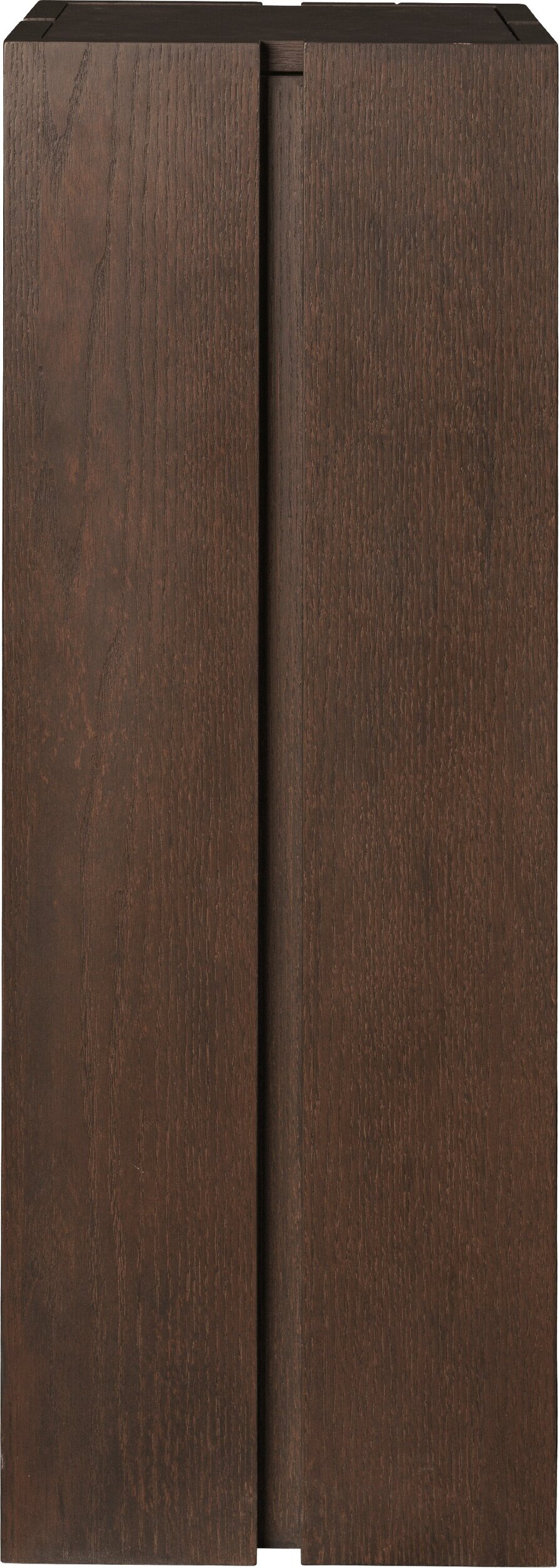 Parcel Postament 90 cm, dunkle Eiche