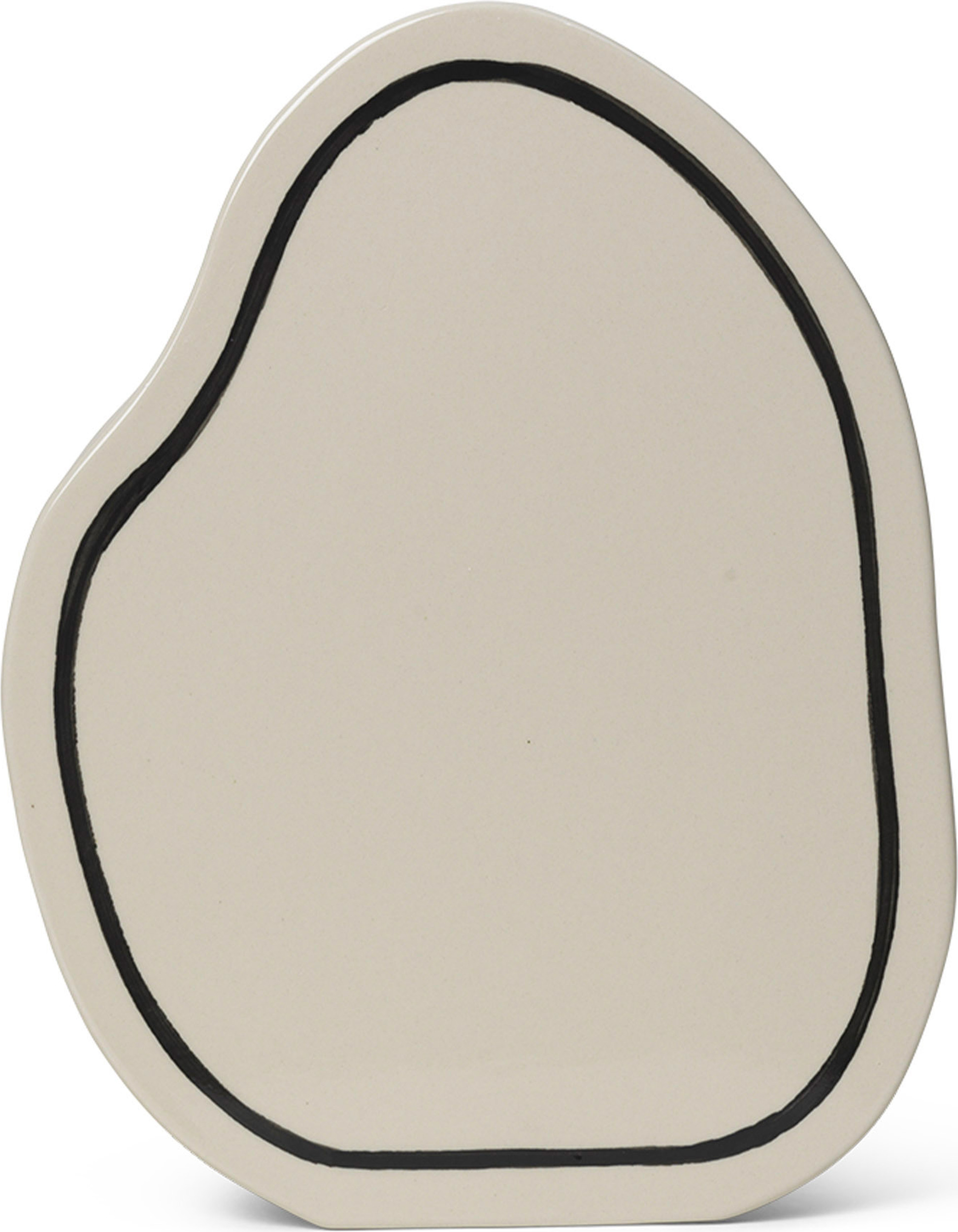 Paste Rounded Vase gebrochenes Weiß