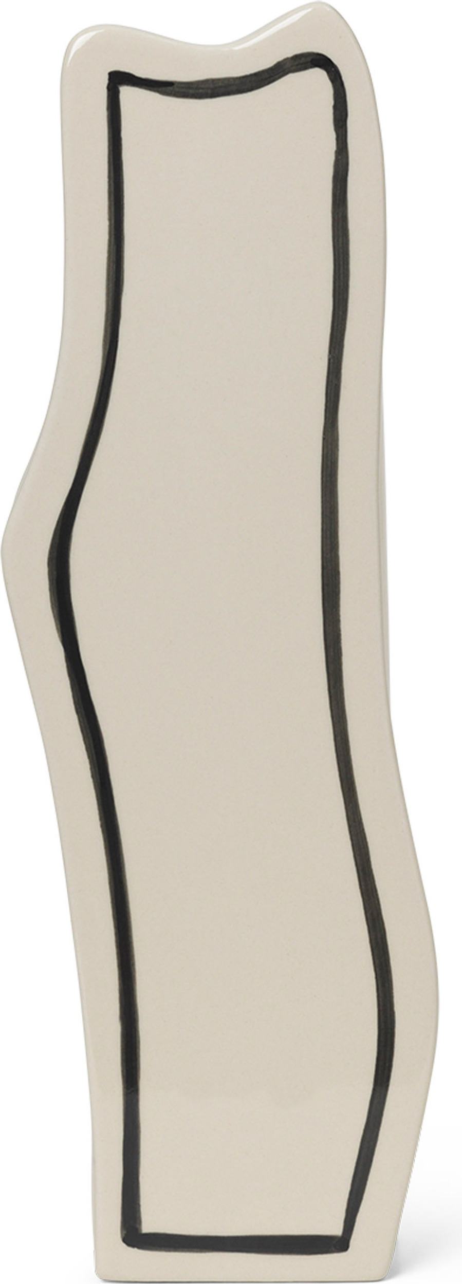 Paste Slim Vase gebrochenes Weiß