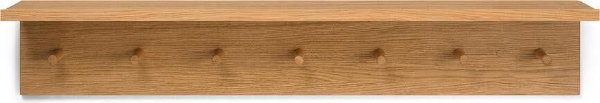 Perchero Panel Place L, de roble natural, con estante