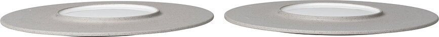 Piatti piani Sonae 25 cm, grigio-bianchi, 2 pz.
