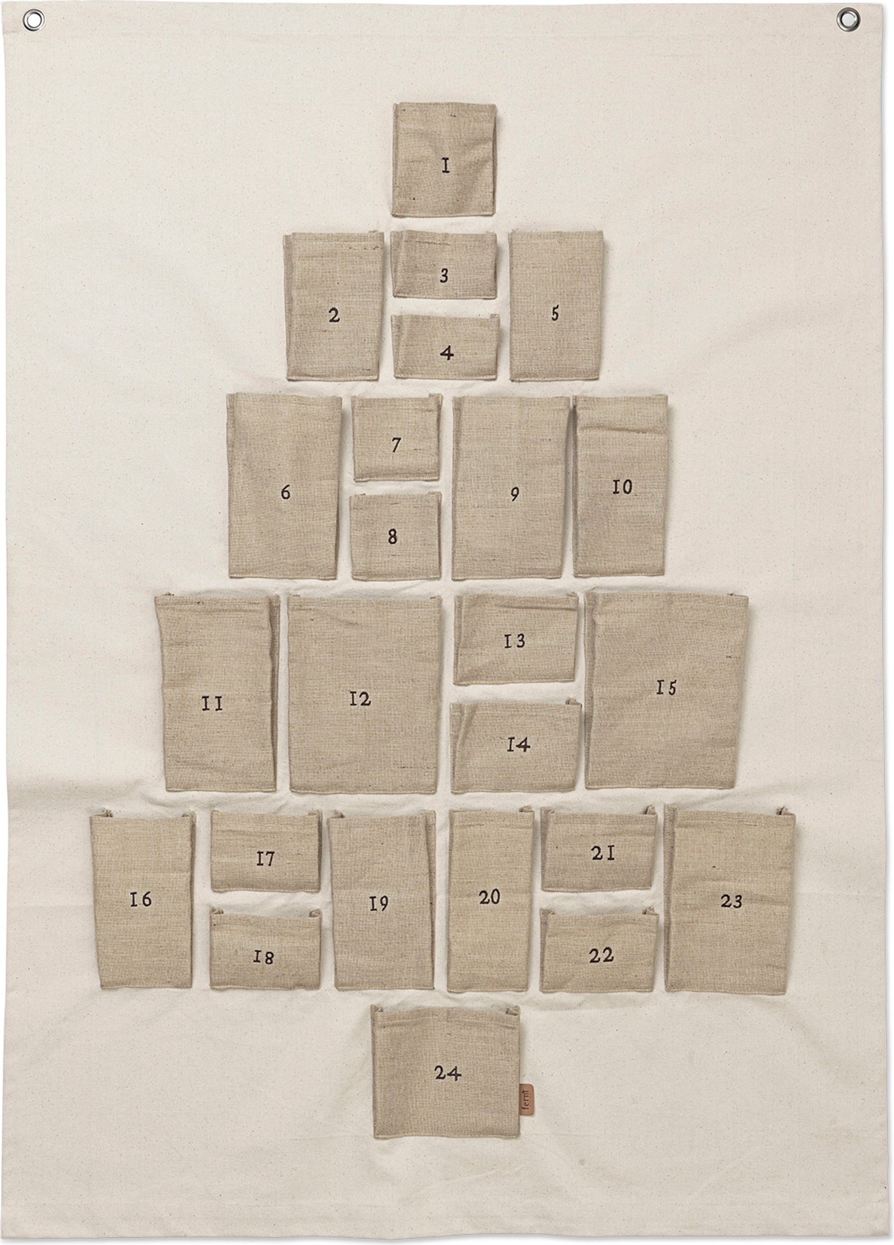 Pine Adventskalender 90 x 125 cm