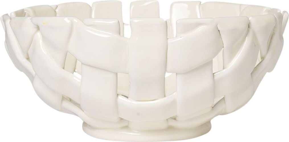 Plait Schüssel 24 cm gebrochenes Weiß