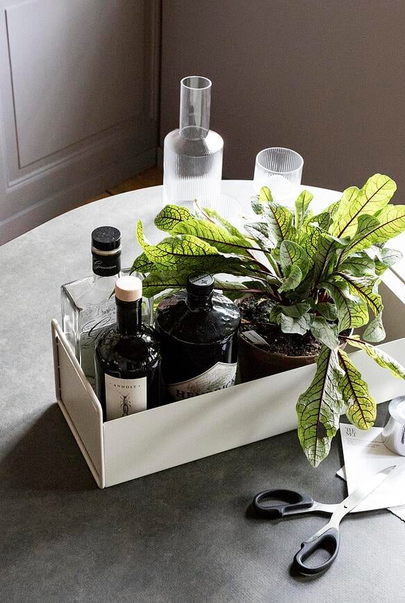 Plant Box Cvetlično korito majhno, svetlo sivo