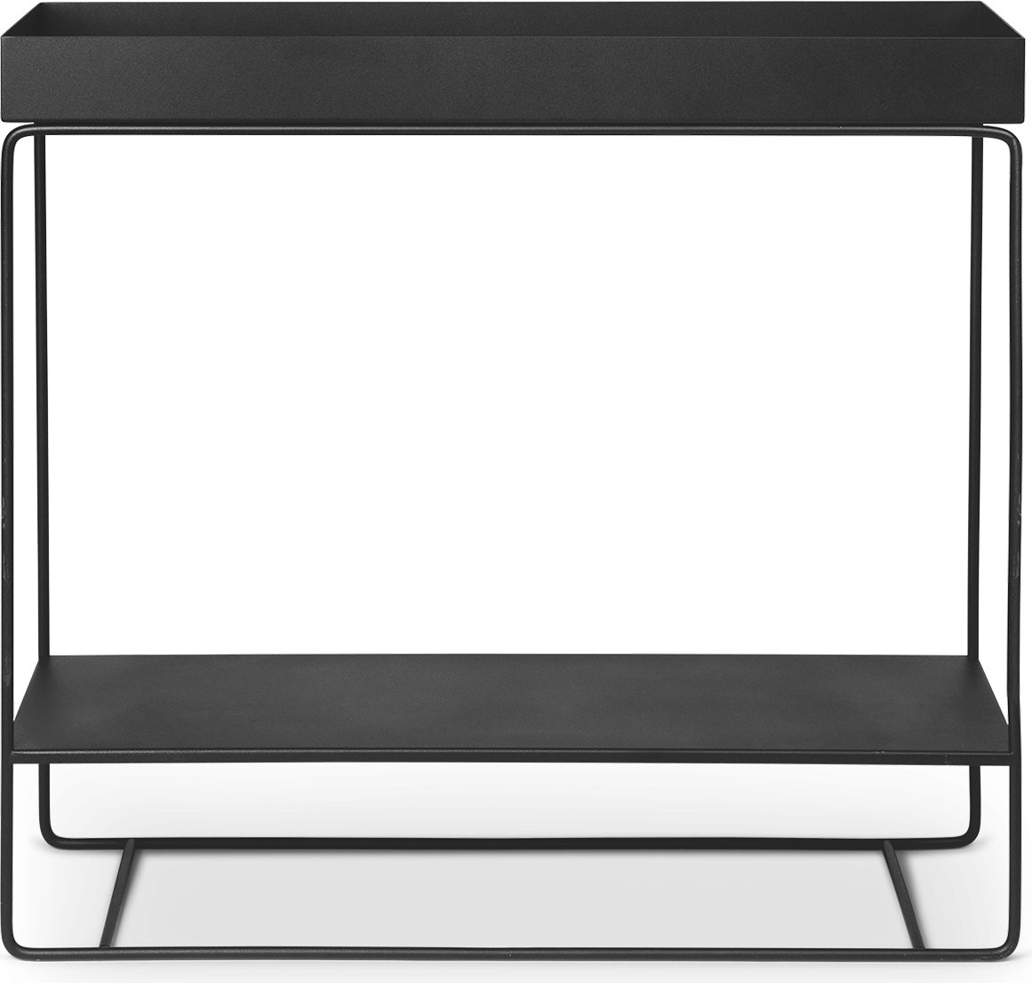 Plant Box Two-Tier Konsole schwarz