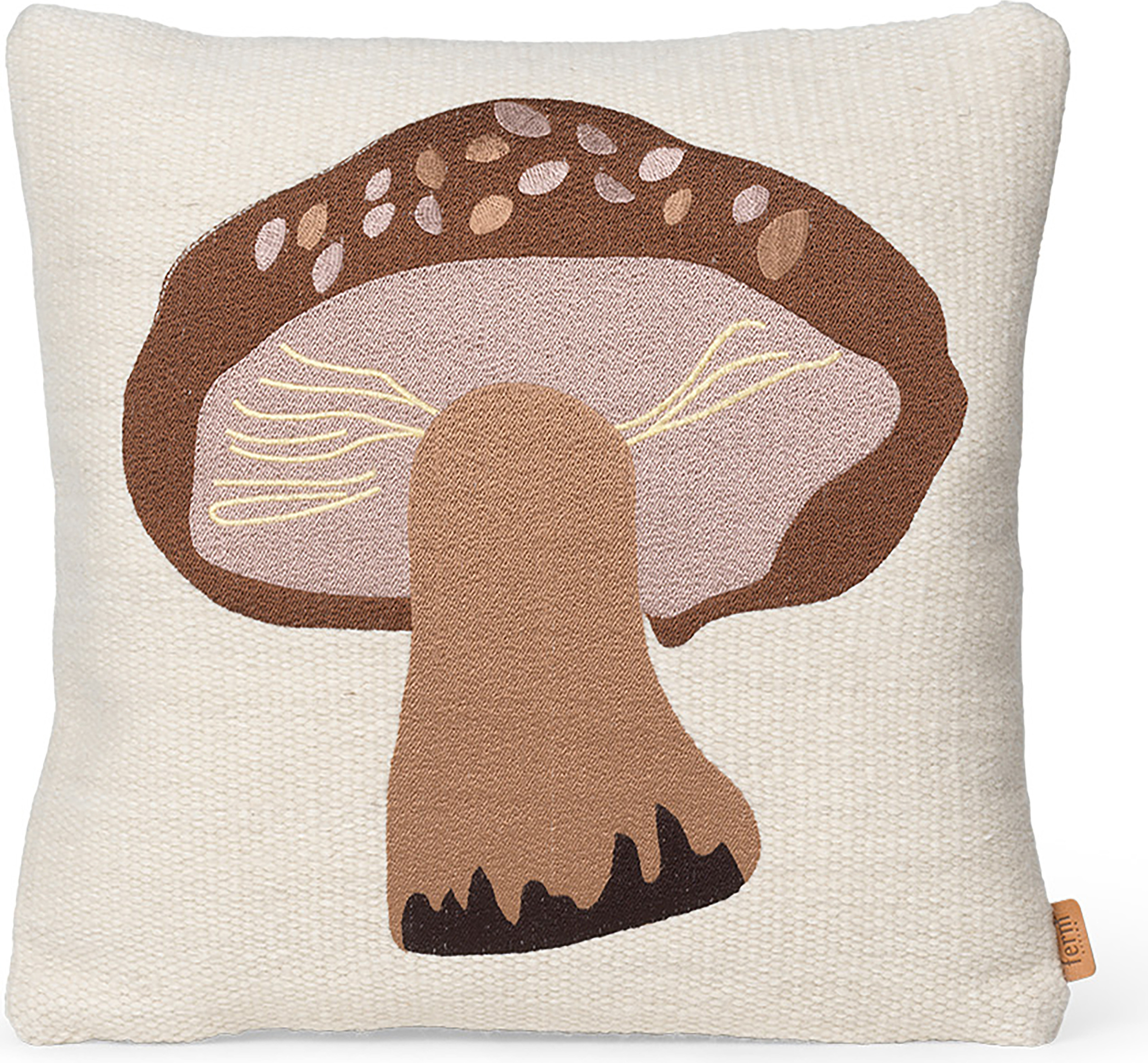 Poduszka dekoracyjna Forest Embroidered borowik 40 x 40 cm