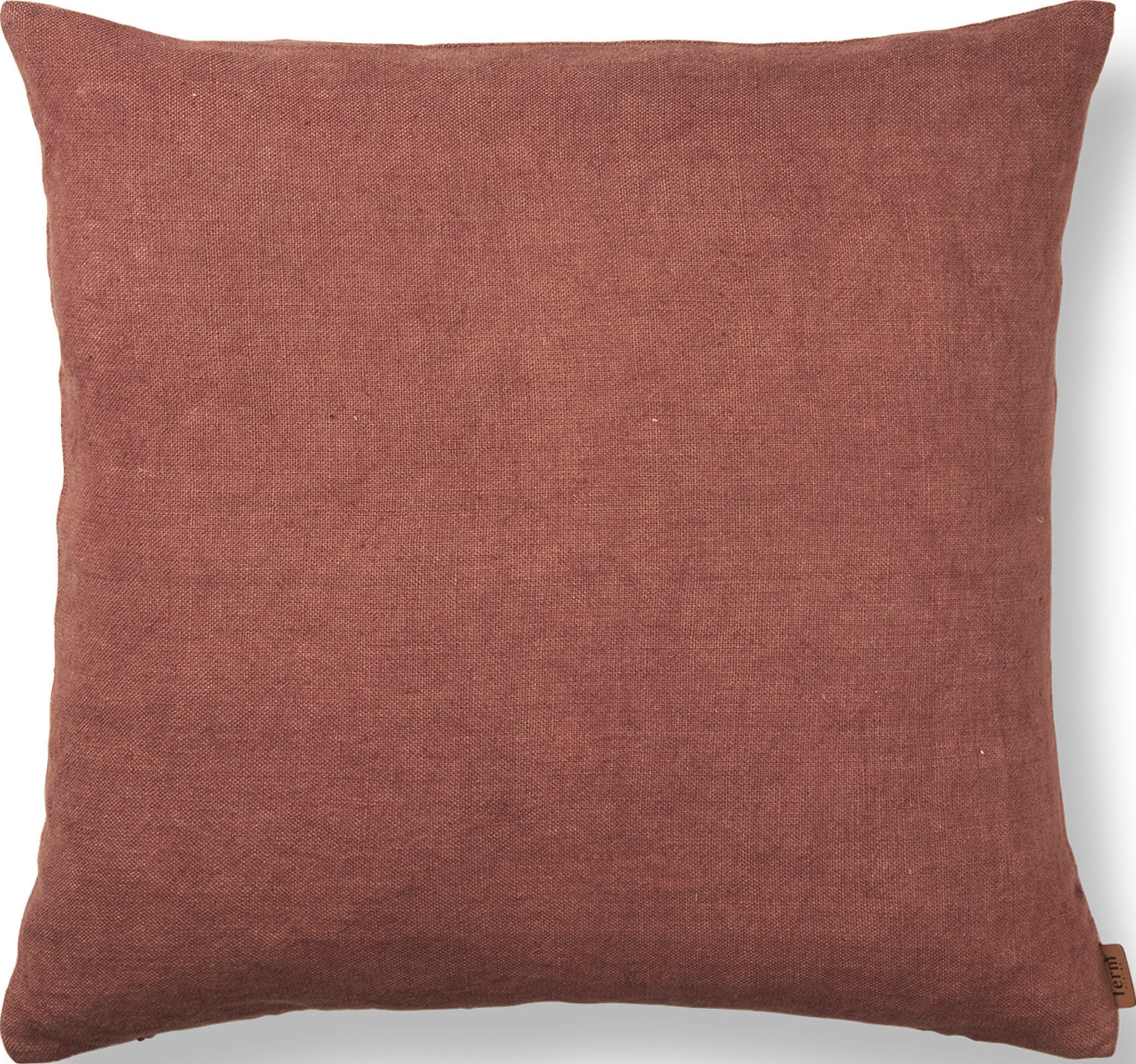 Poduszka Heavy Linen 50 x 50 cm zgaszona czerwień