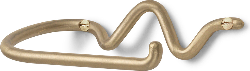 Portarotolo per carta igienica Curvature color ottone