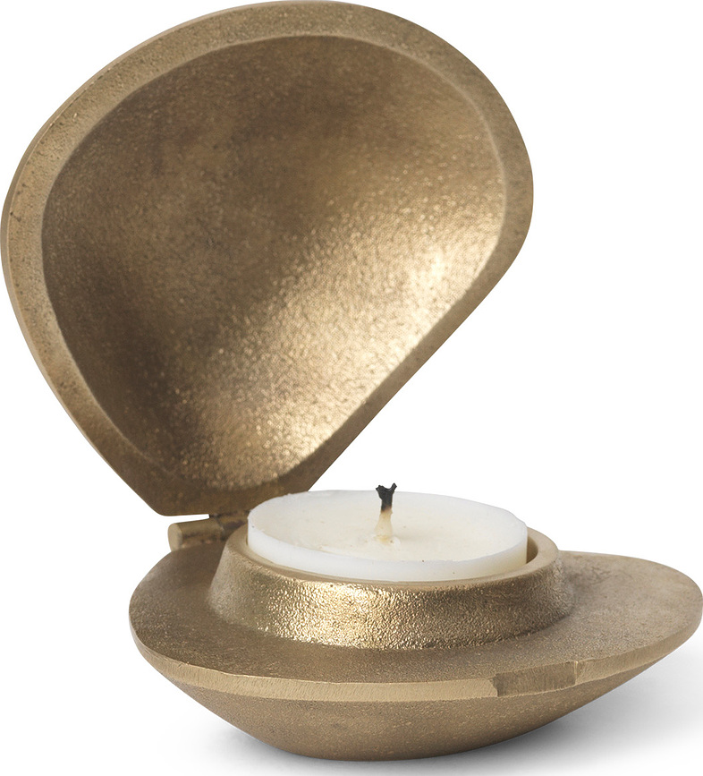 Portavelas Clam, para velas de té