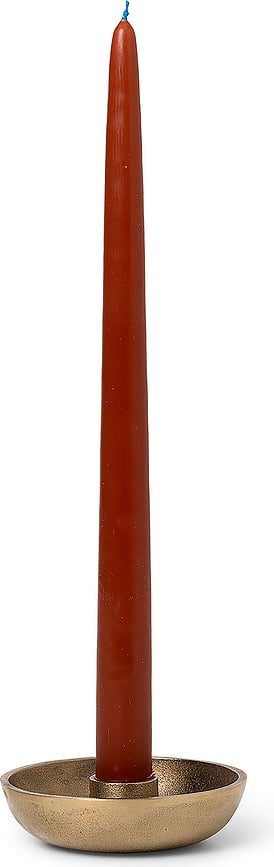 Portavelas de latón Ferm Living, 10 cm