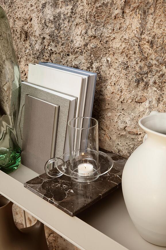 Portavelas Luce para vela de té, transparente