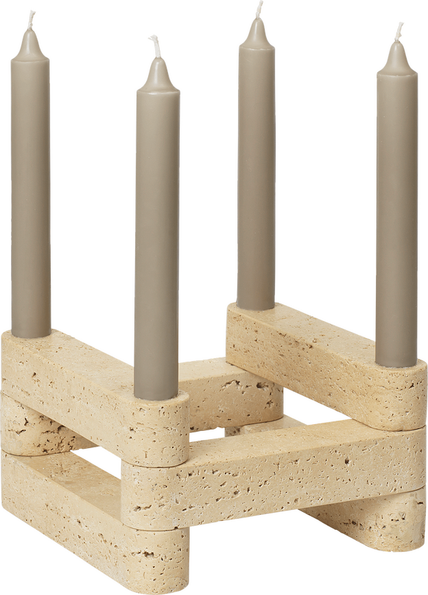 Portavelas modulares Newel, para velas clásicas, Set de 6 piezas