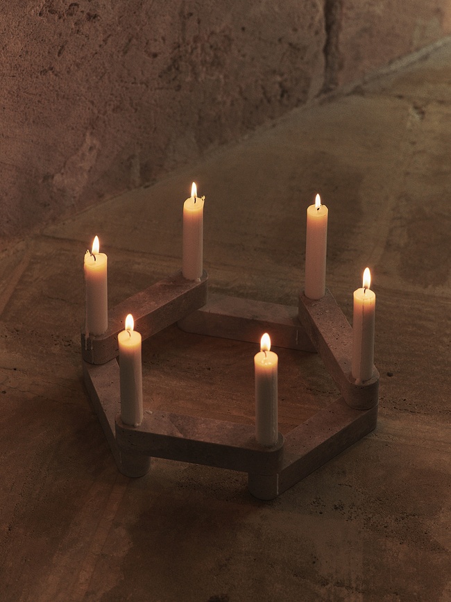 Portavelas modulares Newel, para velas clásicas, Set de 6 piezas