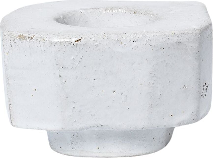 Portavelas para vela clásica Kurinu, blanco