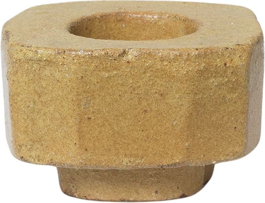 Portavelas para vela clásica Kurinu, color miel